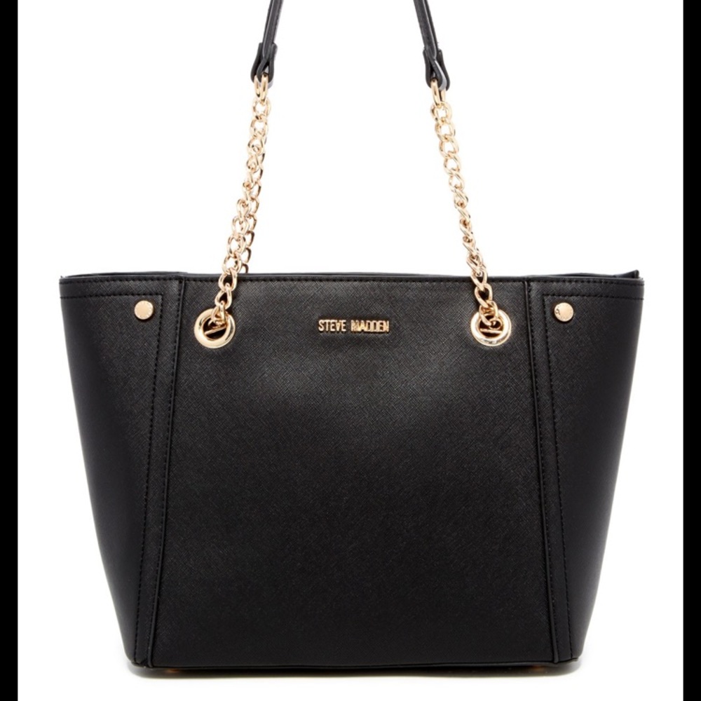 Steve Madden Black Saffiano Leather handbag